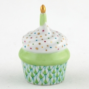 Herend Cupcake with Candle Key Lime