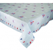 Kim Seybert Lima Tablecloth / Sky Blue - 54 x 110