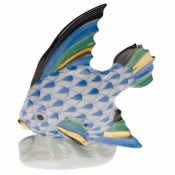 Herend Fish Table Ornament - Blue