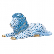 Herend Lion - Blue