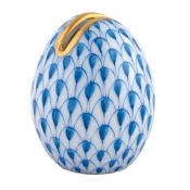 Herend Egg Place Card Holder - Blue