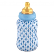 Herend Baby Bottle - Blue