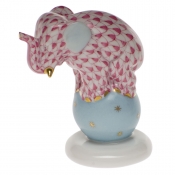 Herend Dancing Elephant - Raspberry