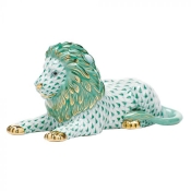 Herend Lion - Green