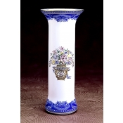 Mottahedeh Mandarin Bouquet Trumpet Vase